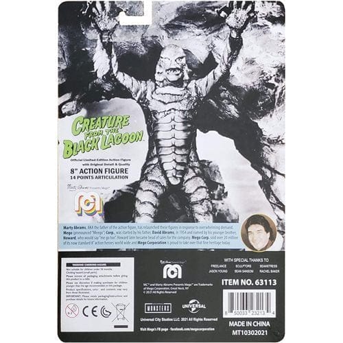 Mego Action Figure 8 Inch B&W Creature From The Black Lagoon - by Mego