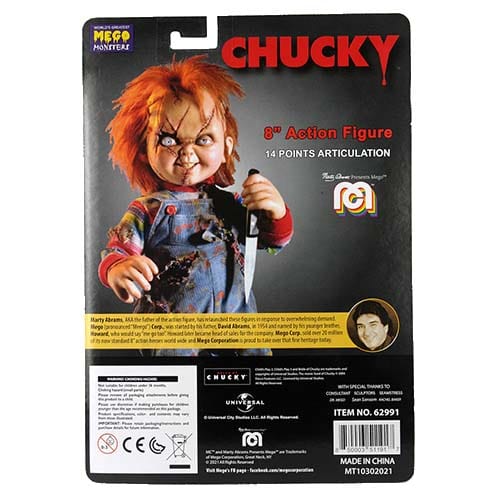 Mego Action Figure 8 Inch Chucky - Select Figure(s) - by Mego