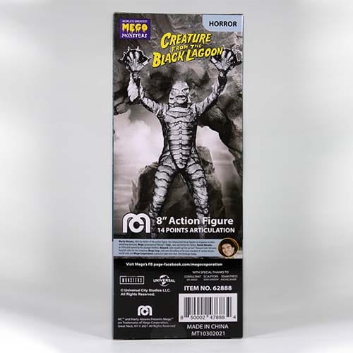 Mego Action Figure 8 Inch Creature from the Black Lagoon (Black and White) (Box) - by Mego