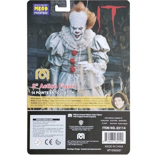 Mego Action Figure 8 Inch It Pennywise - by Mego