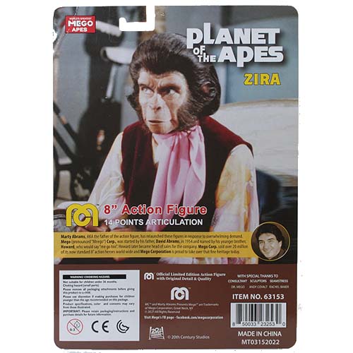 Mego Action Figure 8 Inch - Planet of the Apes - Select Figure(s) - by Mego