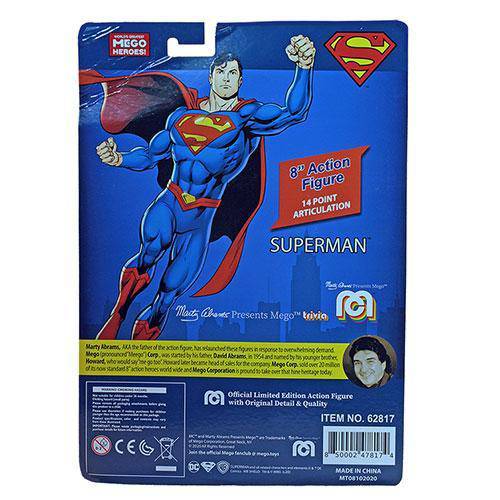 Mego Action Figure 8 Inch Superman-ToyShnip