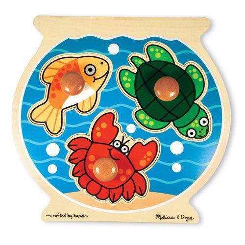 Melissa & Doug - Fish Bowl Jumbo Knob Puzzle - by Melissa and Doug