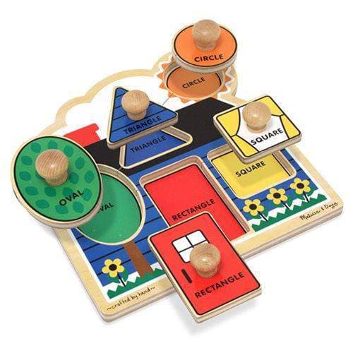 Melissa & Doug - Jumbo Knob Wooden Puzzle - First Shapes - by Melissa and Doug