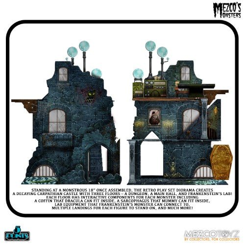 Mezco Toyz 5 Points Mezco's Monsters Tower Of Fear Deluxe Boxed Set - by Mezco Toyz