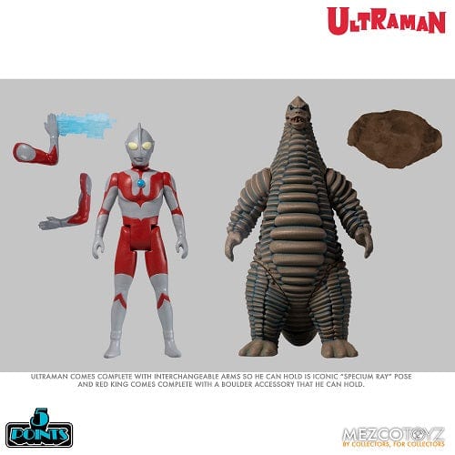 Mezco Toyz 5 Points Ultraman & Red King Action Figure Boxed Set - by Mezco Toyz
