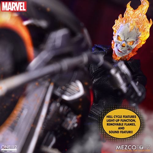 Mezco Toyz Ghost Rider and Hell Cycle One:12 Collective Action Figure Set - by Mezco Toyz