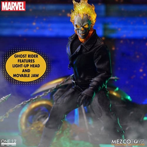 Mezco Toyz Ghost Rider and Hell Cycle One:12 Collective Action Figure Set - by Mezco Toyz