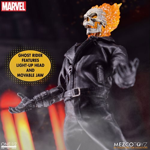 Mezco Toyz Ghost Rider and Hell Cycle One:12 Collective Action Figure Set - by Mezco Toyz