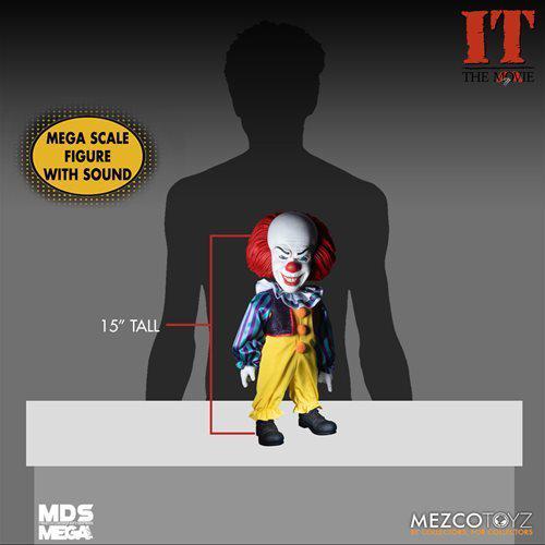 Mezco Toyz IT (1990): Talking Pennywise MDS Mega Scale 15-Inch Doll - by Mezco Toyz