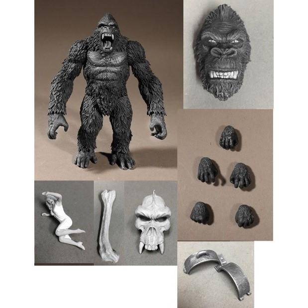 Mezco Toyz King Kong of Skull Island 7" Action Figure Black & White Version - Previews Exclusive - by Mezco Toyz