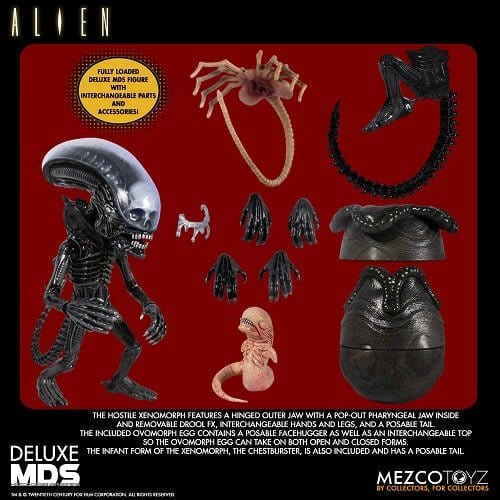 Mezco Toyz MDS Alien 6-Inch Deluxe Stylized Roto Figure - by Mezco Toyz