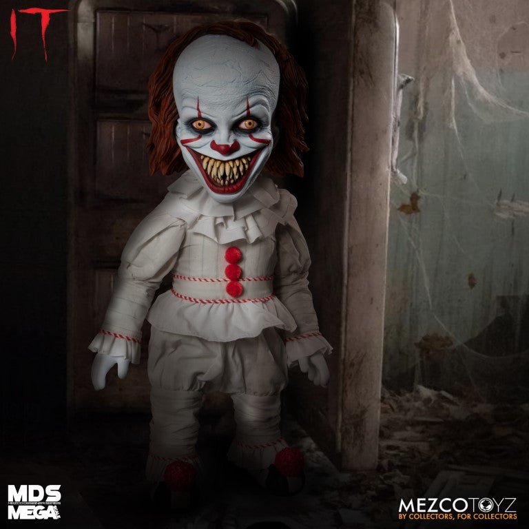 Mezco Toyz MDS Mega Scale IT: Talking Sinister Pennywise 15-Inch Doll - by Mezco Toyz