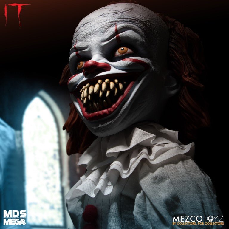 Mezco Toyz MDS Mega Scale IT: Talking Sinister Pennywise 15-Inch Doll - by Mezco Toyz