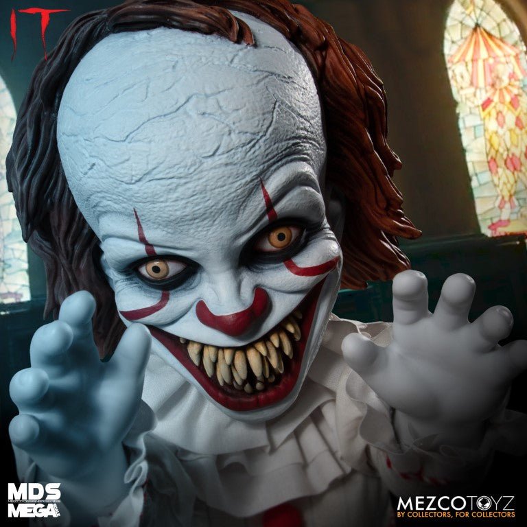 Mezco Toyz MDS Mega Scale IT: Talking Sinister Pennywise 15-Inch Doll - by Mezco Toyz