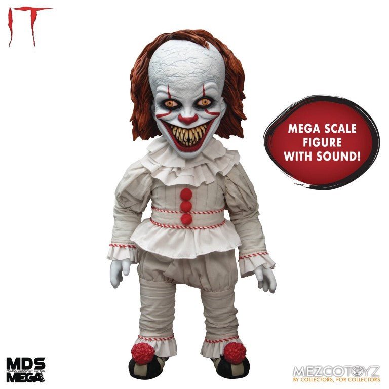 Mezco Toyz MDS Mega Scale IT: Talking Sinister Pennywise 15-Inch Doll - by Mezco Toyz