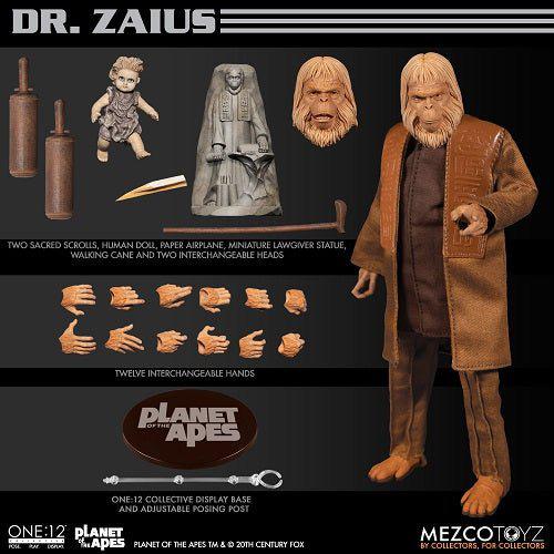 Mezco Toyz Planet of the Apes Dr. Zaius One:12 Collective Action Figure - by Mezco Toyz