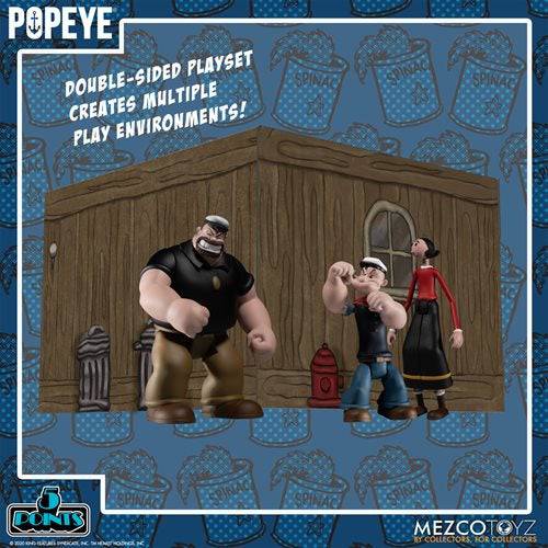 Mezco Toyz Popeye 5 Points Deluxe Box Set - by Mezco Toyz