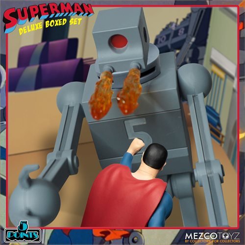 Mezco Toyz Superman (1941): The Mechanical Monsters 5 Points Deluxe Boxed Set - by Mezco Toyz