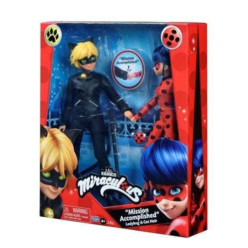 Miraculous Ladybug and Cat Noir Mission Accomplished Fashion Doll 2-Pack - by Playmates