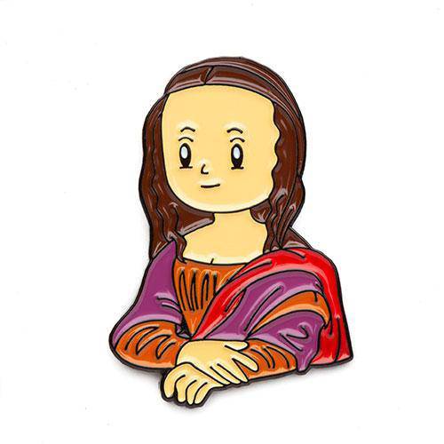 Mona Lisa Enamel Pin - Today is Art Day - by Today Is Art Day