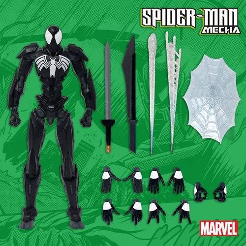 Mondo Spider-Man Mecha Symbiote Variant 10-Inch Action Figure - by Mondo