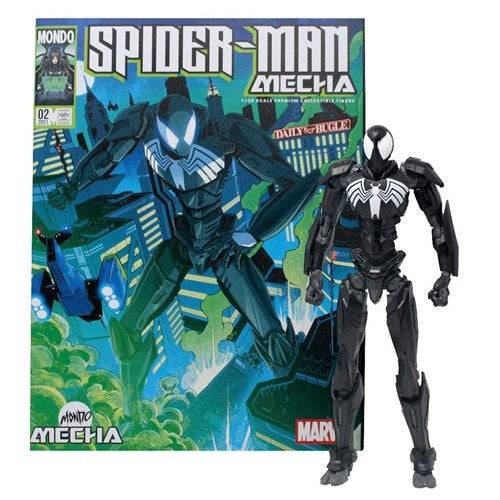 Mondo Spider-Man Mecha Symbiote Variant 10-Inch Action Figure - by Mondo