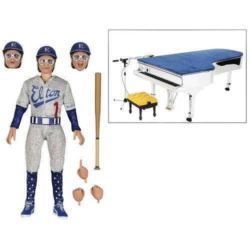 NECA Elton John Live 1975 8-Inch Clothed Action Figure - by NECA