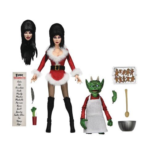 NECA Elvira Very Scary Xmas Clothed 8-Inch Scale Action Figure - by NECA