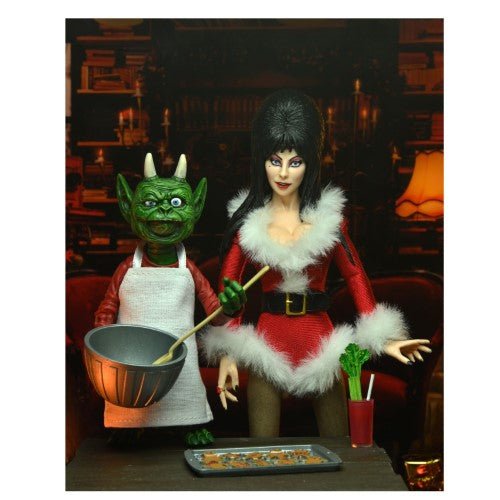 NECA Elvira Very Scary Xmas Clothed 8-Inch Scale Action Figure - by NECA