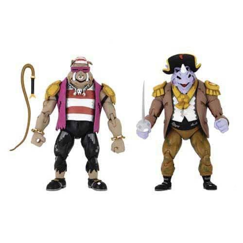 NECA Teenage Mutant Ninja Turtles: Turtles in Time Pirate Bebop & Rocksteady 7-Inch Scale Action Figure 2-Pack - by NECA