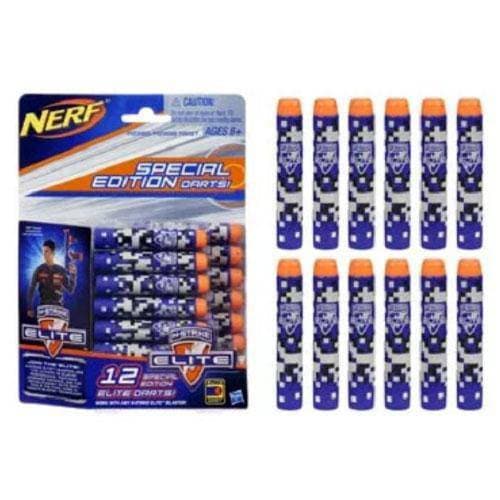 Nerf N-Strike Elite Camo Special Edition 12 Darts Pack Refill Set (Blue) - by Hasbro