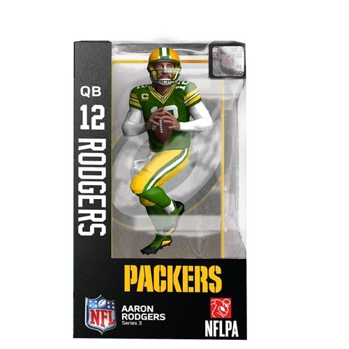 NFL Series 3 Green Bay Packers Aaron Rodgers Action Figure (Regular) - by Imports Dragon