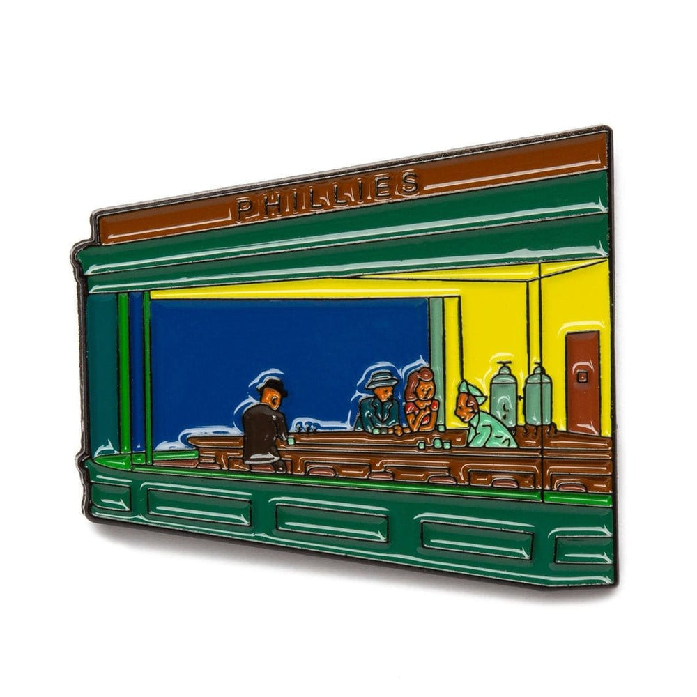 Nighthawks by Edward Hopper Enamel Pin - Today is Art Day - by Today Is Art Day