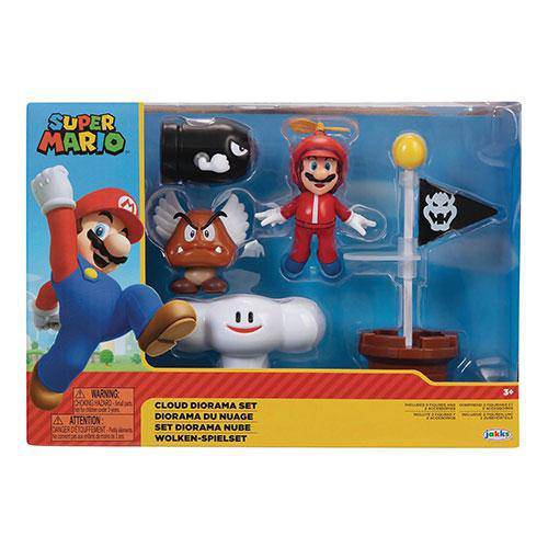 Nintendo 2 1/2-Inch Cloud Diorama Set - by Jakks Pacific