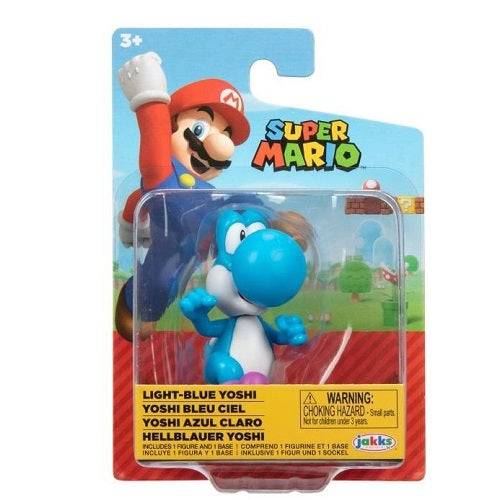 Nintendo 2 1/2-Inch Mini-Figure - Light Blue Yoshi - by Jakks Pacific