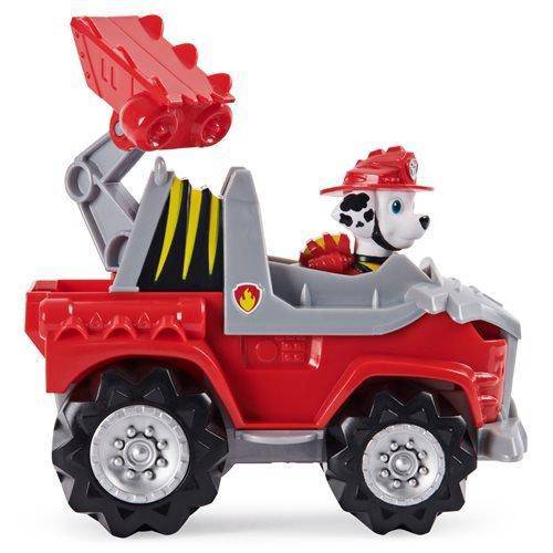 PAW Patrol Dino Rescue Deluxe Rev-Up Vehicle and Figure - Marshall - by Spin Master