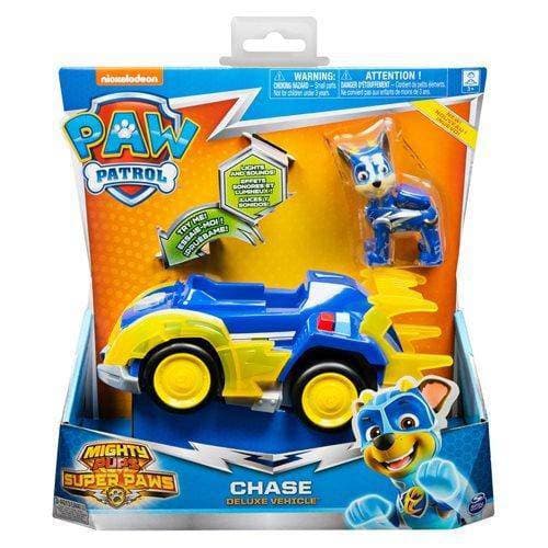 PAW Patrol Mighty Pups Super PAWs Chase's Deluxe Vehicle with Lights and Sounds - by Spin Master