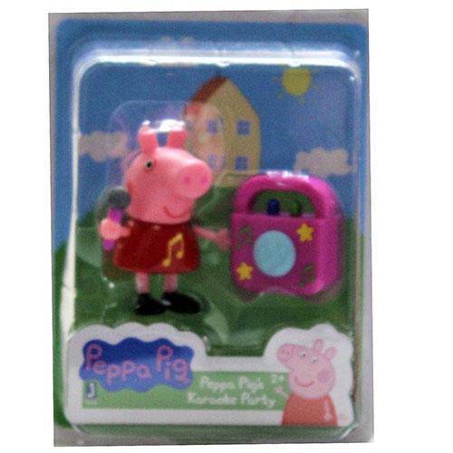 Peppa Pig Friends and Fun Mini-Figure - Peppa Pig's Karaoke Party - by Jazwares