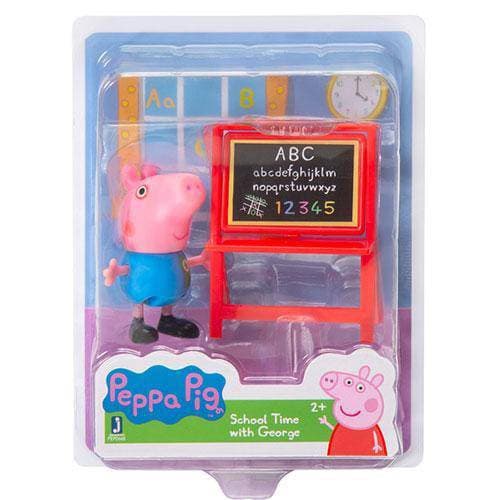 Peppa Pig Friends and Fun Mini-Figure - School Time with George - by Jazwares