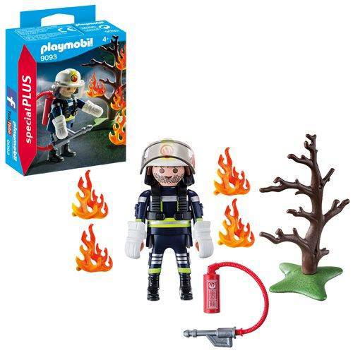 Playmobil 9093 Special Plus Firefighter with Tree - by Playmobil