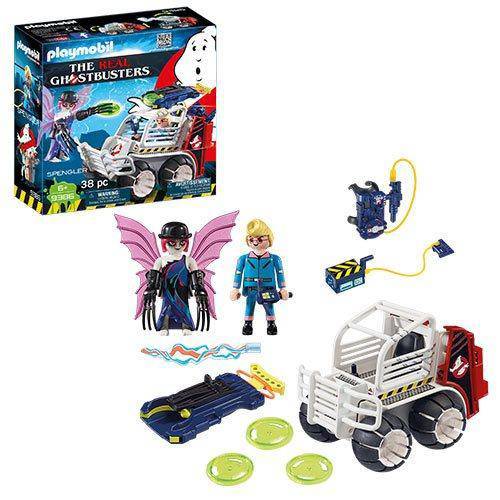 Playmobil 9386 The Real Ghostbusters Spengler with Cage Car - by Playmobil