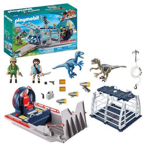 Playmobil 9433 Enemy Airboat with Raptor - by Playmobil