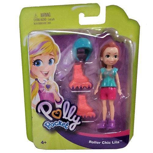 Polly Pocket Active Pose - Roller Chic Lila - by Mattel