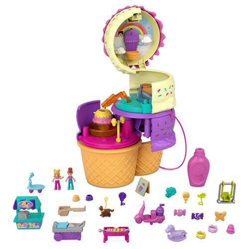Polly Pocket Spin 'n Surprise Playground Playset - by Mattel