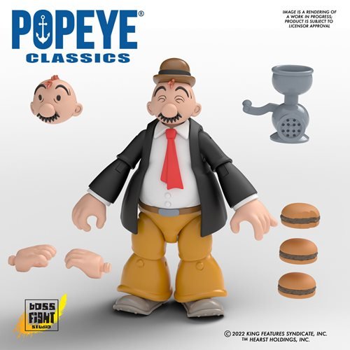Popeye Classics Wave 2 J. Wellington Wimpy 1:12 Scale Action Figure - by Boss Fight Studio
