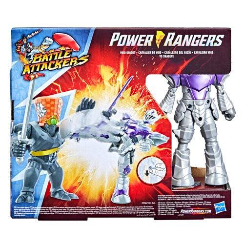 Power Rangers Dino Fury Battle Attackers 2-Pack Void Knight vs. Snageye Martial Arts Kicking Action Figures - by Hasbro