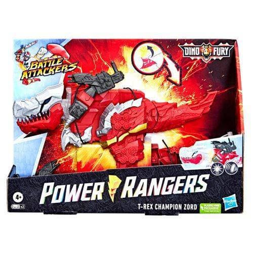 Power Rangers Dino Fury Battle Attackers Red Fury Zord Action Figure - by Hasbro