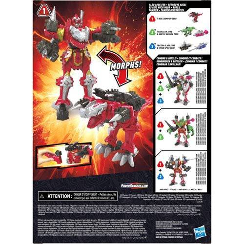 Power Rangers Dino Fury T-Rex Champion Zord Morphing Dino Robot - by Hasbro