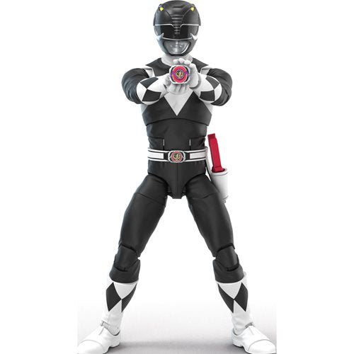 Power Rangers Lightning Collection Remastered Mighty Morphin Black Ranger 6-Inch Action Figure - Fan Channel Exclusive - by Hasbro
